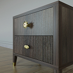 Тумба прикроватная с двумя ящиками Elsa Dreams Walnut варинант исполнения - 3 | Loft Concept в Кирове