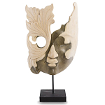 Маска ручной работы деревянная резная Mask Flower варинант исполнения - 1 | Loft Concept в Кирове