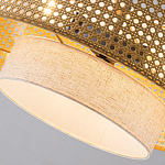 Подвесной светильник с декоративным поясом из плетеного бамбука Biuloggicu варинант исполнения - 6 | Loft Concept в Кирове