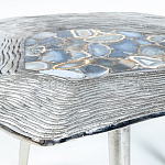Кофейный стол со столешницей из агата Agate Design Blue  варинант исполнения - 2 | Loft Concept в Кирове