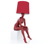 Лампа MANNEQUIN LAMP с абажуром девушка на кресле варинант исполнения - 1 | Loft Concept в Кирове