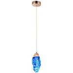 Подвесной светильник Soar Hanging Lamp Brass Blue Синий варинант исполнения - 2 | Loft Concept в Кирове