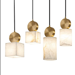 Подвесной светильник светодиодный с квадратным плафоном Stone Helios варинант исполнения - 3 | Loft Concept в Кирове