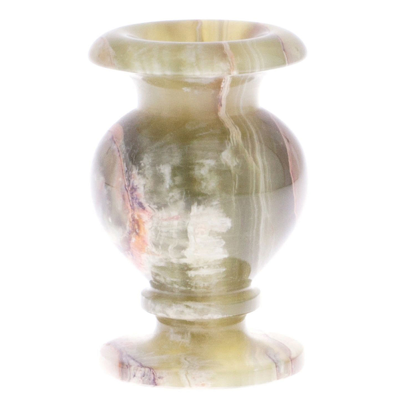 Ваза настольная из натурального оникса Onyx Vase Бежевый Ваза настольная из натурального оникса Onyx Vase Бежевый в Кирове | Loft Concept
