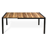 Стол обеденный раздвижной с прямоугольной столешницей на четырех черных ножках Blair варинант исполнения - 3 | Loft Concept в Кирове