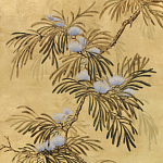 Обои ручная роспись Silk Tree Original colourway on Gold Bullion gilded paper варинант исполнения - 2 | Loft Concept в Кирове