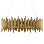 Люстра круглая с фактурным абажуром Graduated Heights варинант исполнения - 2 | Loft Concept в Кирове