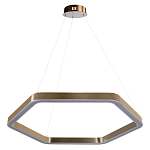 Люстра подвесная светодиодная в форме шестиугольника Диаметр 80 см Hexagon Horizontal варинант исполнения - 1 | Loft Concept в Кирове