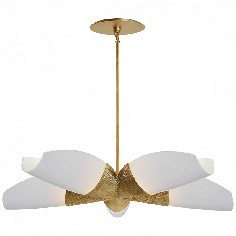 Люстра UTOPIA MEDIUM 5 ARM CHANDELIER Золотой Белый в Кирове | Loft Concept 