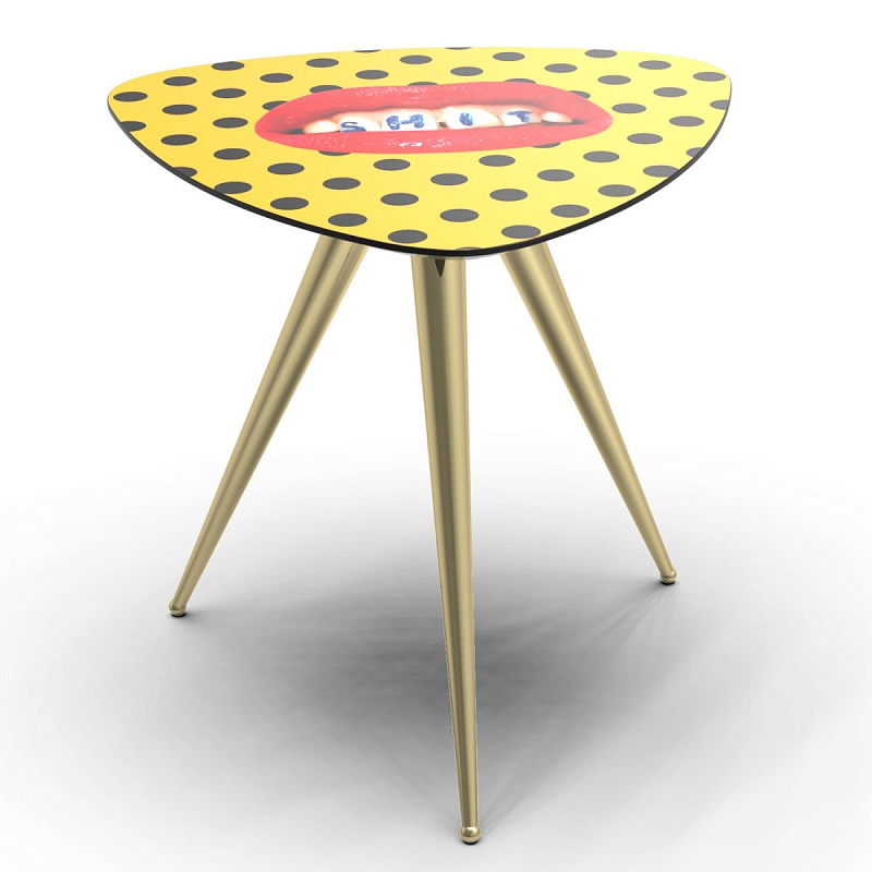 Журнальный стол Seletti Side Table Shit Желтый Латунь в Кирове | Loft Concept 