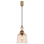 Подвесной светильник со стеклянным плафоном янтарного цвета Prestige варинант исполнения - 2 | Loft Concept в Кирове