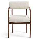 Кресло обеденное Alcove White Boucle из массива ореха варинант исполнения - 2 | Loft Concept в Кирове