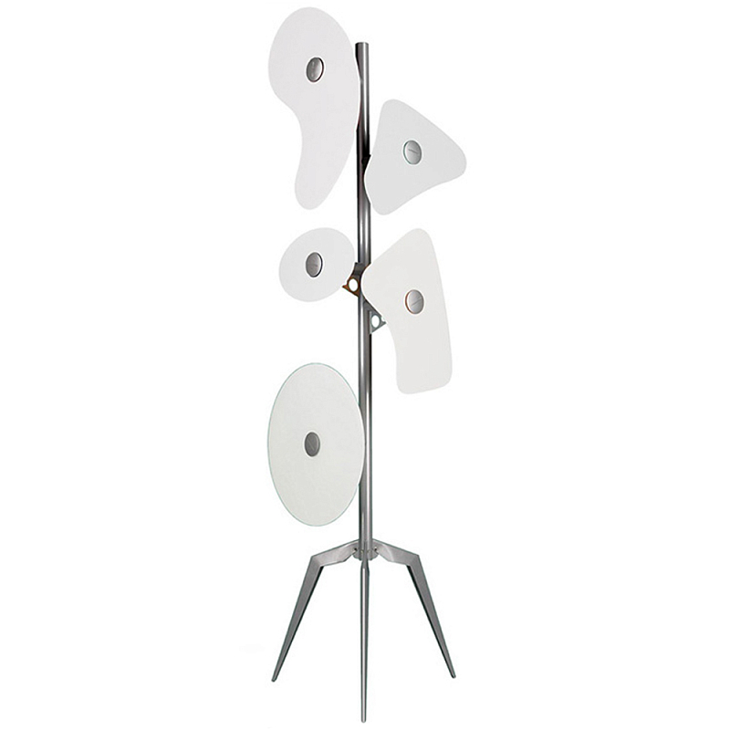 Торшер Orbital Floor Lamp White Хром Белый Торшер Orbital Floor Lamp White Хром Белый в Кирове | Loft Concept