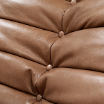 Дизайнерский кожаный диван коричневый без подлокотников Aveline Leather Sofa варинант исполнения - 5 | Loft Concept в Кирове