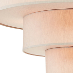 Люстра круглая трехъярусная с тканевыми абажурами Light Soft Glow варинант исполнения - 2 | Loft Concept в Кирове