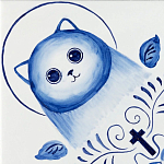 Плитка с узором Котики варинант исполнения - 2 | Loft Concept в Кирове