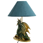 Настольная лампа с абажуром Дракон Green Dragon Синий абажур варинант исполнения - 4 | Loft Concept в Кирове