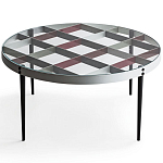 Дизайнерский круглый кофейный стол со стеклянной столешницей Gio Ponti D.555.1 Coffee Table варинант исполнения - 1 | Loft Concept в Кирове