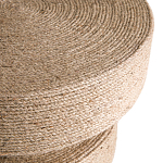 Приставной стол с отделкой из джута Juti D35 см варинант исполнения - 4 | Loft Concept в Кирове