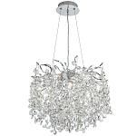 Люстра с хрустальными подвесками на металлических ветках Fairytree Light Silver Chandelier 10 варинант исполнения - 2 | Loft Concept в Кирове