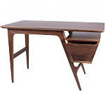 Письменный стол прямоугольный с 2-мя ящиками и полкой Idenontal варинант исполнения - 5 | Loft Concept в Кирове