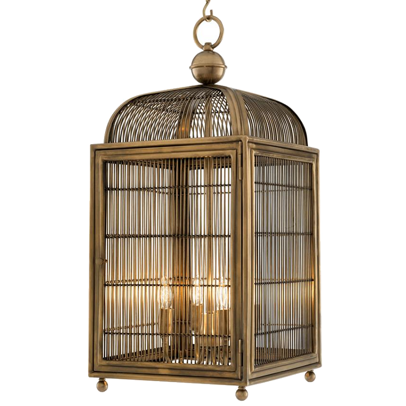 Люстра Lantern Falcon Латунь Античная полированная в Кирове | Loft Concept 