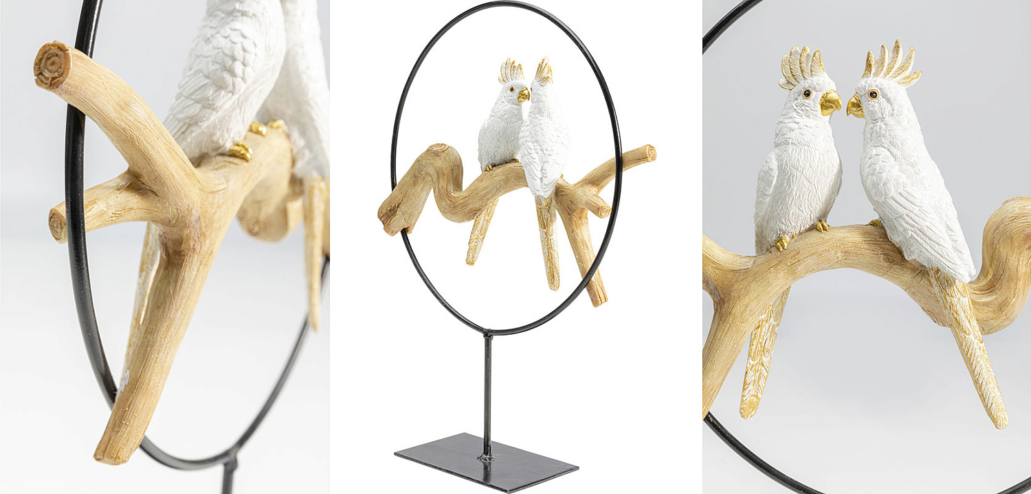 Статуэтка White Parrots in a ring Статуэтка White Parrots in a ring - Loft-Concept в Кирове