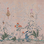 Обои ручная роспись Cecily pink варинант исполнения - 2 | Loft Concept в Кирове