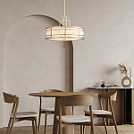 Подвесной светильник цвета латунь с белым матовым плафоном с геометрическим рисунком Feiss варинант исполнения - 8 | Loft Concept в Кирове