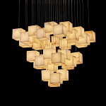 Люстра подвесная с квадратными плафонами из натурального камня Glowing Spheres варинант исполнения - 6 | Loft Concept в Кирове