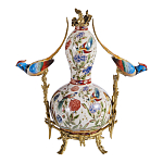 Ваза из фарфора с птицами и цветочной росписью Garden of Eden варинант исполнения - 2 | Loft Concept в Кирове