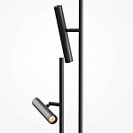 Напольный торшер светодионый черный Lumen Duo варинант исполнения - 2 | Loft Concept в Кирове