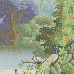 Обои ручная роспись Le Brésil Eden варинант исполнения - 2 | Loft Concept в Кирове