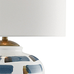 Настольная лампа керамическая с белым тканевым абажуром Perfect White Canvas варинант исполнения - 1 | Loft Concept в Кирове