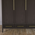 Большой Шкаф Primo Темный орех с 3 дверьми и 3 выдвижными ящиками варинант исполнения - 2 | Loft Concept в Кирове