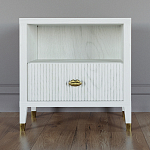 Прикроватная тумбочка с полкой Elsa Dreams White варинант исполнения - 5 | Loft Concept в Кирове