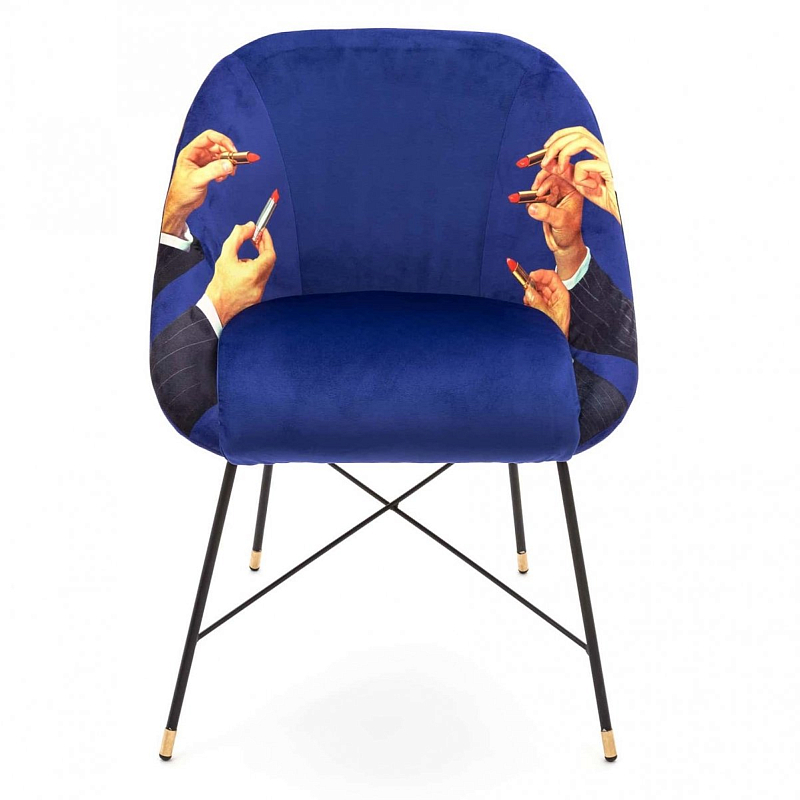 Кресло Seletti Padded Chair Lipsticks Мульти Черный Кресло Seletti Padded Chair Lipsticks Мульти Черный в Кирове | Loft Concept