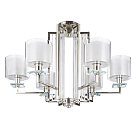 Люстра с 6-ю цилиндрическими плафонами из стекла Laurent варинант исполнения - 3 | Loft Concept в Кирове