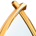 Зеркало овальное в деревянной золотистой раме Oval Gold Lines варинант исполнения - 2 | Loft Concept в Кирове