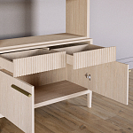 Стеллаж Primo с ящиками Светлый дуб  варинант исполнения - 6 | Loft Concept в Кирове