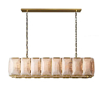 Люстра с абажуром из прямоугольных мраморных панелей Calling to Shine варинант исполнения - 7 | Loft Concept в Кирове