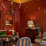 Обои с вышивкой ручной работы Ceres Original colourway on wool sateen варинант исполнения - 2 | Loft Concept в Кирове