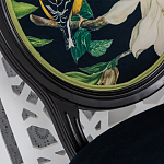 Стул чёрный из натурального бука с изображением птица в саду Blooming Magnolias варинант исполнения - 3 | Loft Concept в Кирове