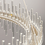 Люстра круглая с прозрачными стеклянными трубками 51 см Nembus варинант исполнения - 11 | Loft Concept в Кирове