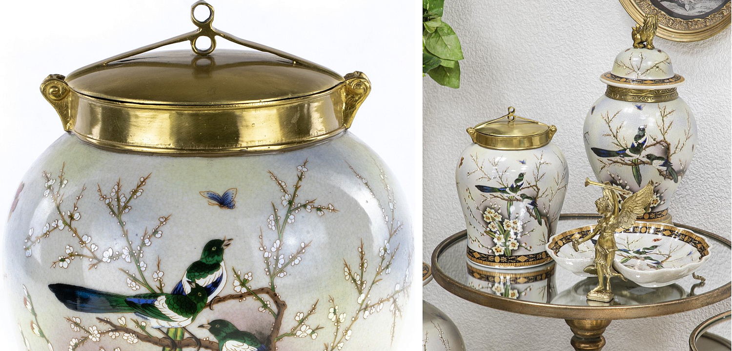 Ваза Magpies on Cherry Blossom Vase Ваза Magpies on Cherry Blossom Vase - Loft-Concept в Кирове