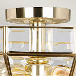 Потолочный светильник шестигранной формы с прозрачными стеклянным плафоном Elstead Lighting варинант исполнения - 10 | Loft Concept в Кирове