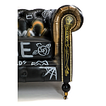 Диван в Лофт Честерфильд граффити из винтажной кожи GRAFFITI PARA Chesterfield варинант исполнения - 6 | Loft Concept в Кирове