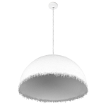 Подвесной светильник в форме купола белого цвета с ажурной бахромой Tactile Line варинант исполнения - 4 | Loft Concept в Кирове