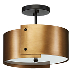 Потолочный светильник круглый светодиодный Semicircular Gold Panels старинная латунь варинант исполнения - 3 | Loft Concept в Кирове