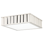 Потолочный светильник квадратный с гофрированным серебрянным абажуром Millennium варинант исполнения - 2 | Loft Concept в Кирове